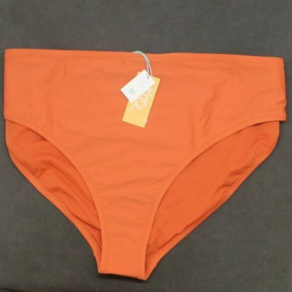 Women's Plus Size Bikini Bottom Rust solid bottoms sizes 14W - Picture 1 of 2